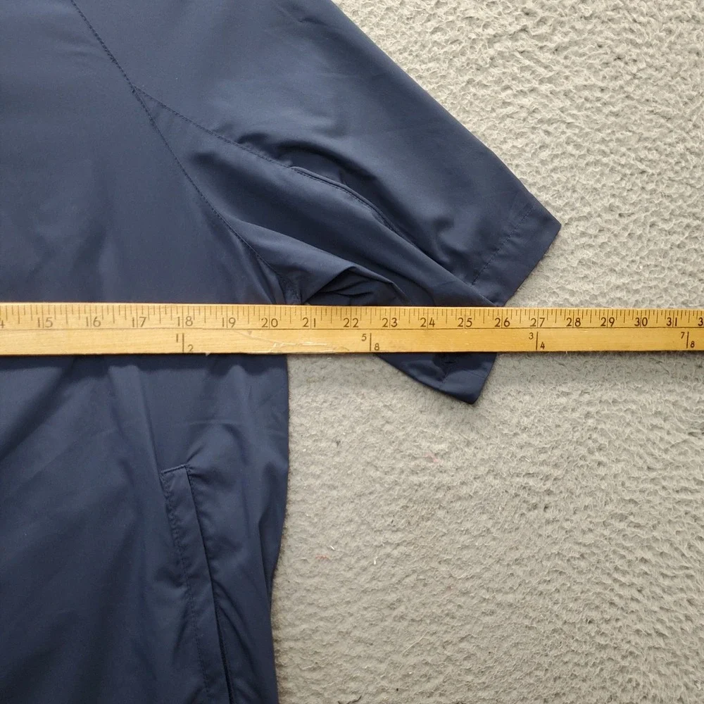 Adidas Battleground Country Club Golf Jacket Mens Small Navy Climaproof 1/4 Zip